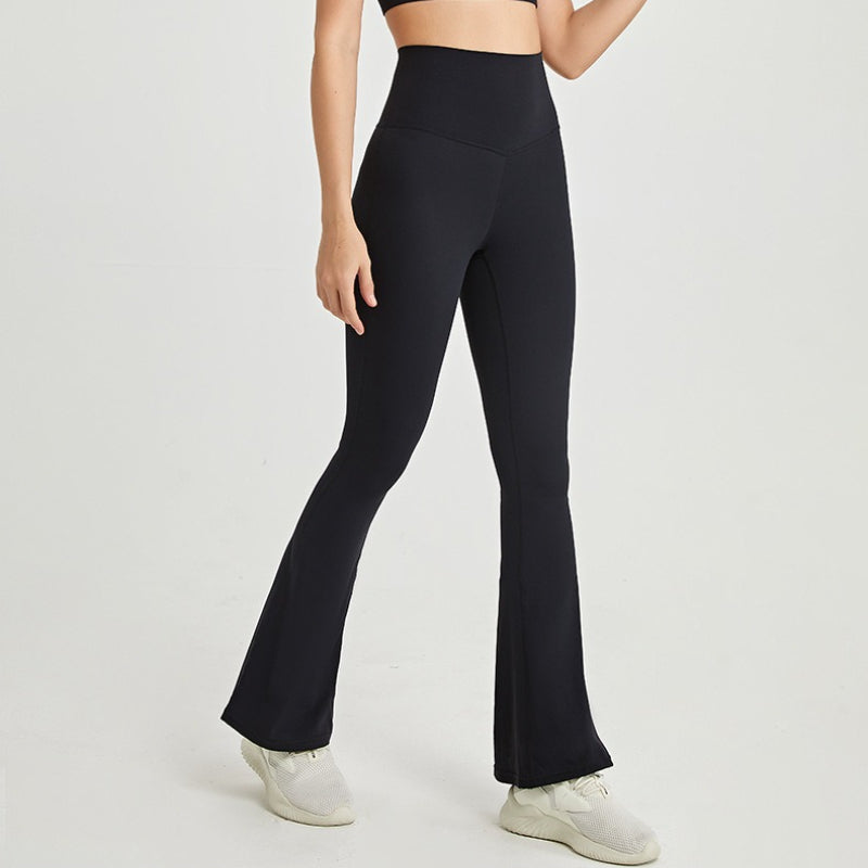 High-Waisted Flare Yoga Pants | Soft Lines & Gentle Support