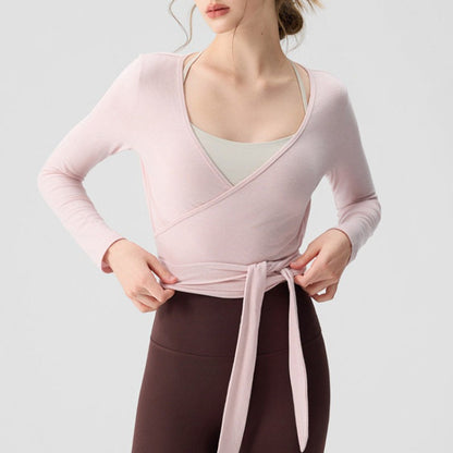 Cross V-Neck Yoga Wear | Mindful Movement & Daily Ease