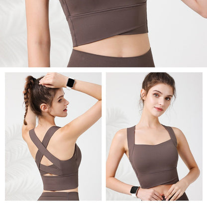 Cross Yoga Sports Bra | Soft Support & Natural Hold