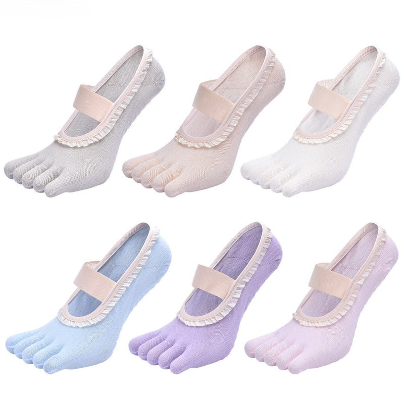 Non-Slip Five-Toe Yoga Socks | Grounded Grip & Barefoot Feel