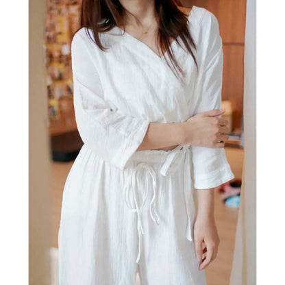 Cotton Yoga Set | Coordinated Comfort & Support