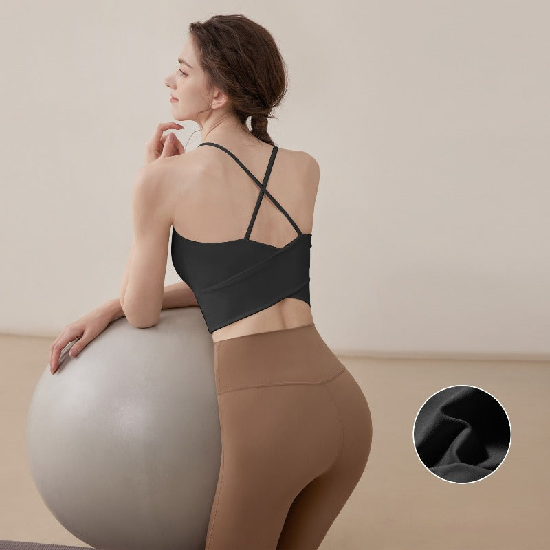 Cross Yoga Sports Bra | Soft Support & Natural Hold
