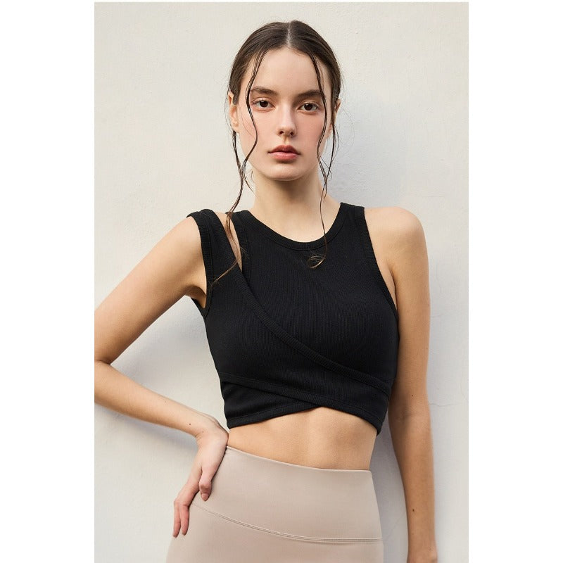 Cross Yoga Bra Top | Soft Support & Natural Hold