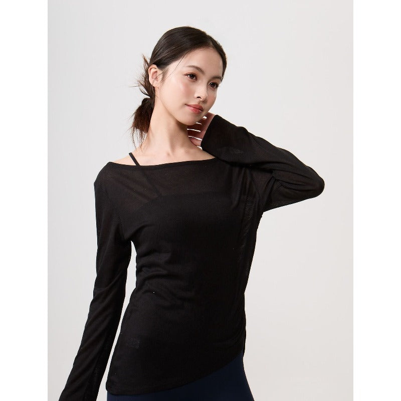 Airy Drape Relaxed Yoga Top | Soft Movement & Everyday Ease