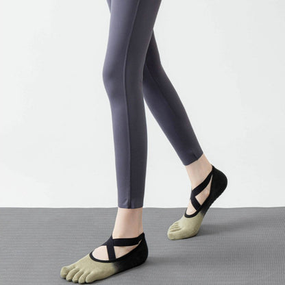Non-Slip Five-Toe Yoga Socks | Grounded Grip & Barefoot Feel