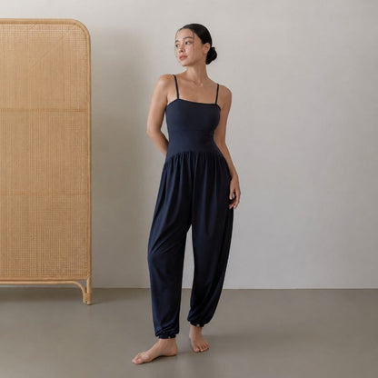 Built-In Bra Yoga Jumpsuit | Relaxed Fit for Yoga & Everyday