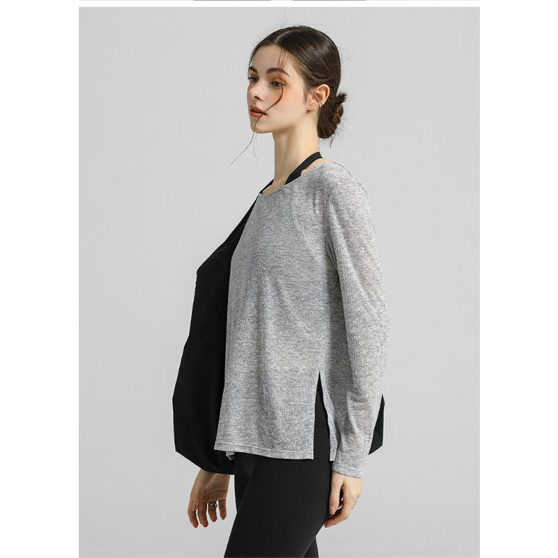 Airy Sheer Drape Yoga Top | Soft Movement & Everyday Ease