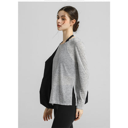 Airy Sheer Drape Yoga Top | Soft Movement & Everyday Ease