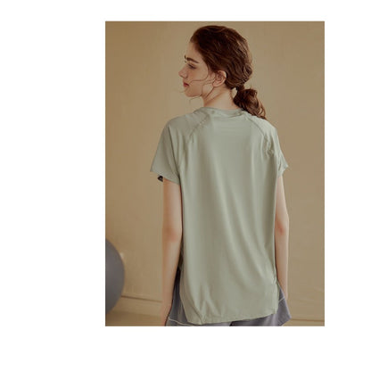 Quick-Dry Relaxed Yoga Shirt | Natural Texture & Everyday Flow