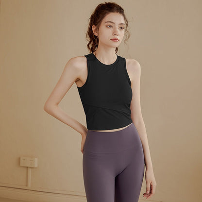 Cross Yoga Sports Bra | Soft Support & Natural Hold