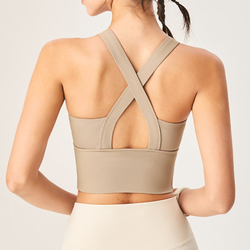 Cross Yoga Sports Bra | Soft Support & Natural Hold