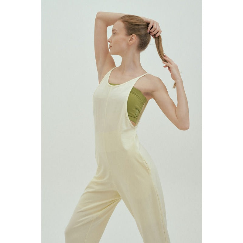 Wide-Leg Relaxed Yoga Jumpsuit | One-Piece Ease & Natural Flow