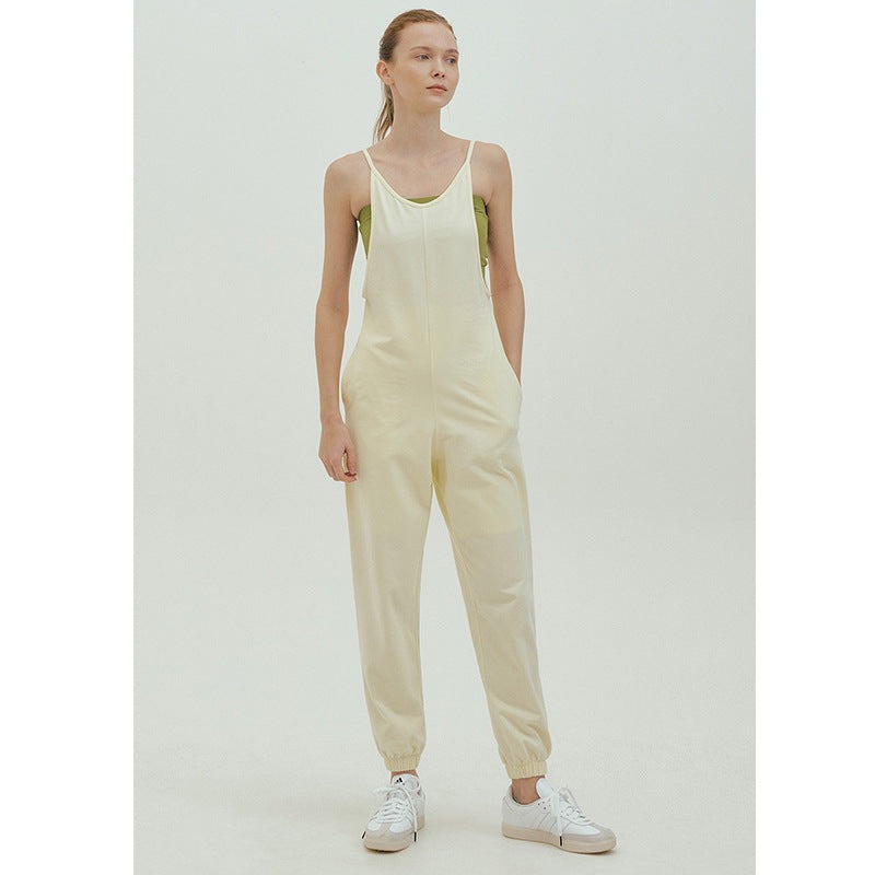 Wide-Leg Relaxed Yoga Jumpsuit | One-Piece Ease & Natural Flow