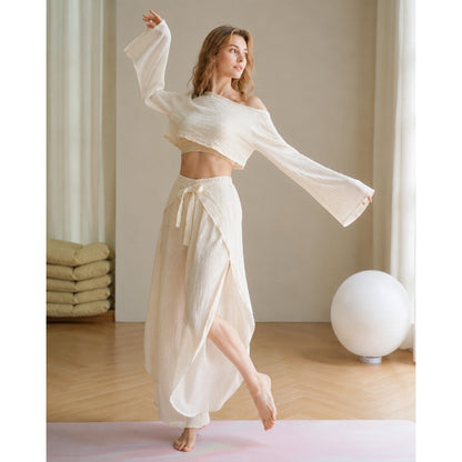 Wide-Leg Flow Yoga Set | Soft Structure & Everyday Ease