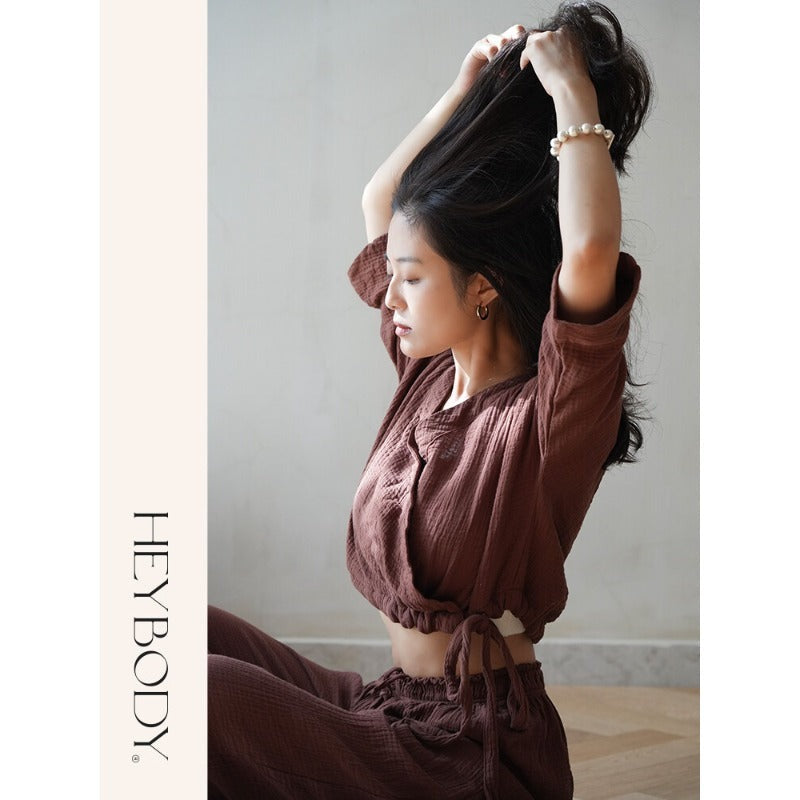 Cotton Yoga Set | Coordinated Comfort & Support