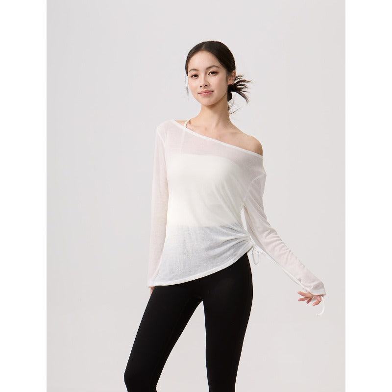 Airy Drape Relaxed Yoga Top | Soft Movement & Everyday Ease