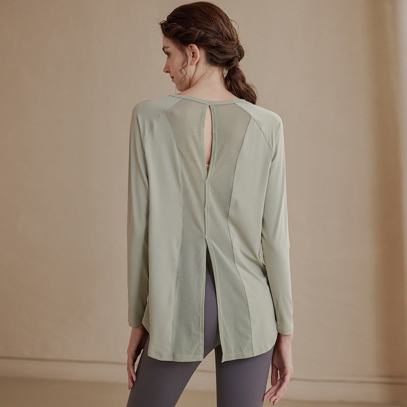 Mesh Relaxed Yoga Cover-Up