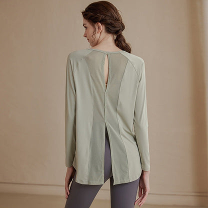 Mesh Relaxed Yoga Cover-Up