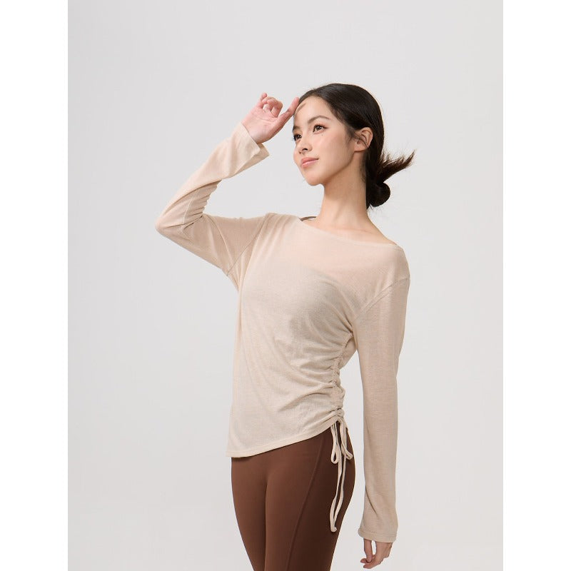 Airy Drape Relaxed Yoga Top | Soft Movement & Everyday Ease