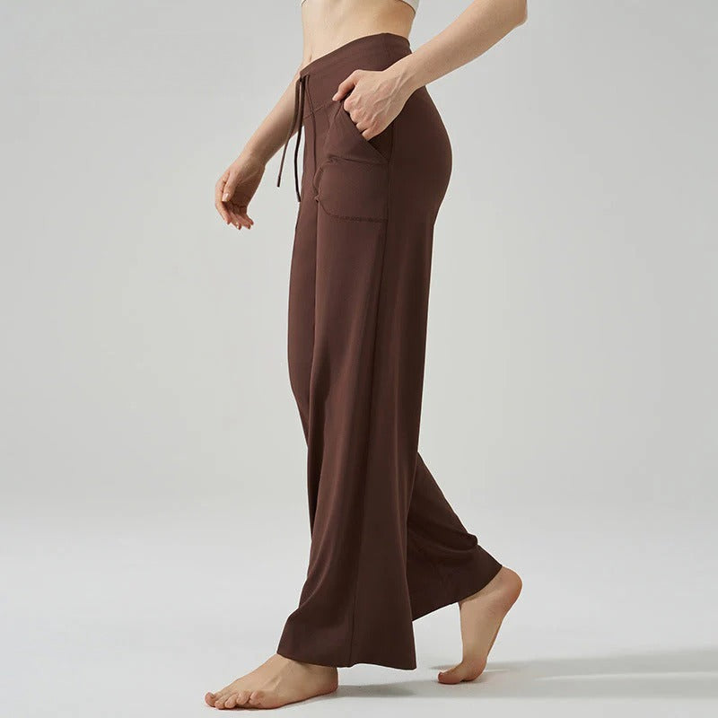 Wide-Leg Flow Yoga Pants | Relaxed Drape & Everyday Ease