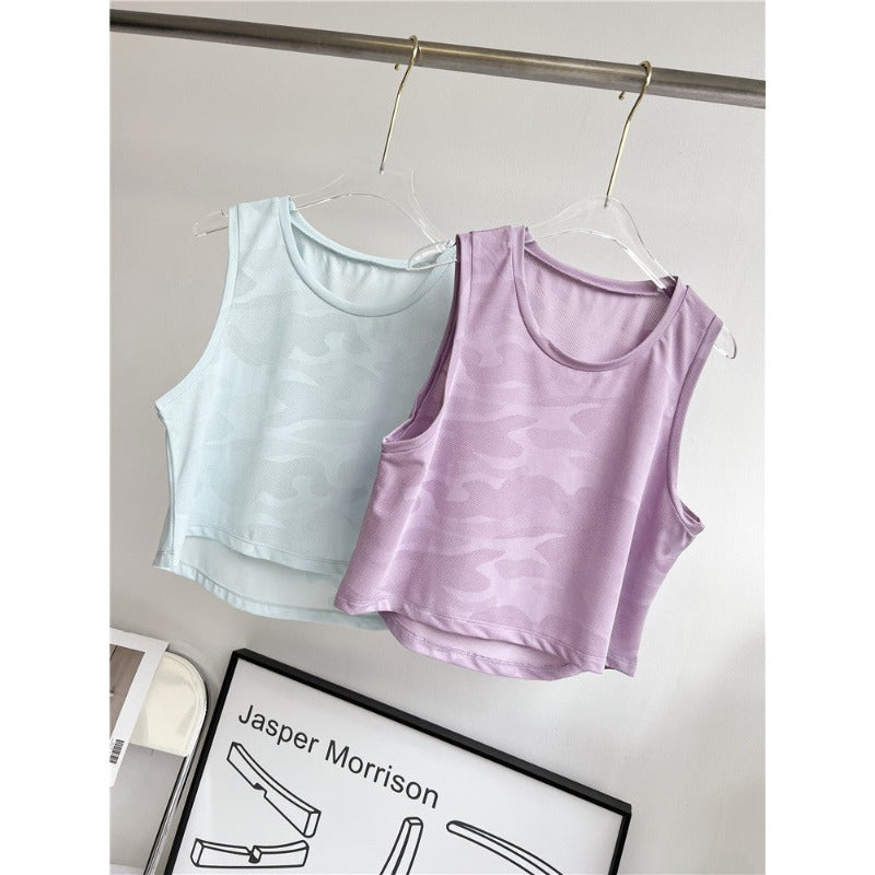 Airy Relaxed Printed Yoga Tank Top | Lightweight Ease & Breathable Flow