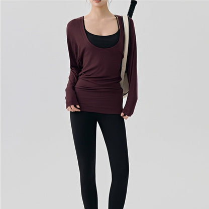 Drape Relaxed Yoga Top | Soft Movement & Everyday Ease