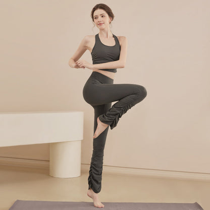 High-Waisted Flare Yoga Pants | Soft Lines & Gentle Support