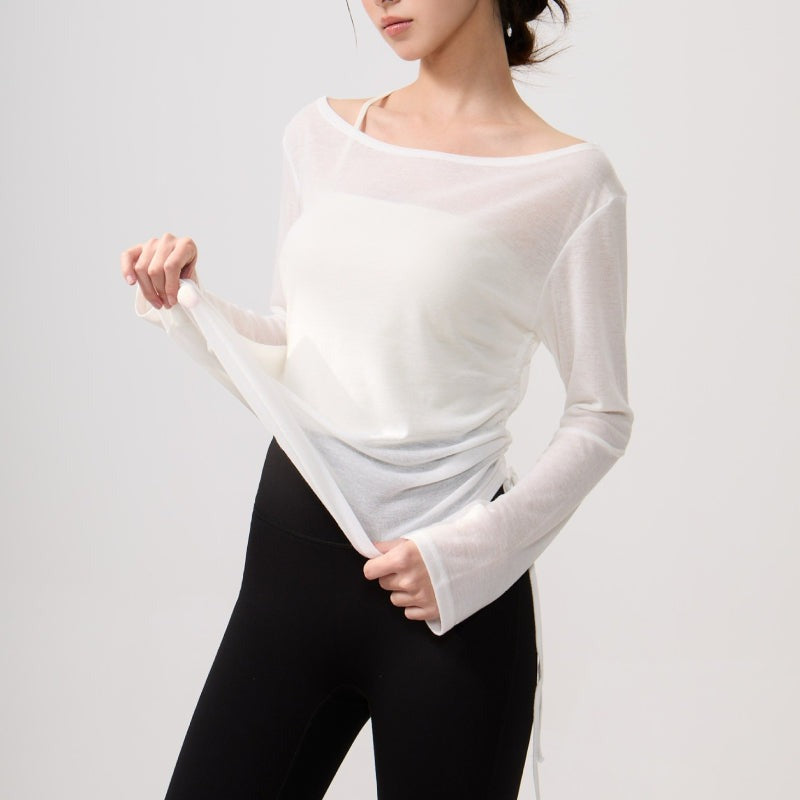 Airy Drape Relaxed Yoga Top | Soft Movement & Everyday Ease