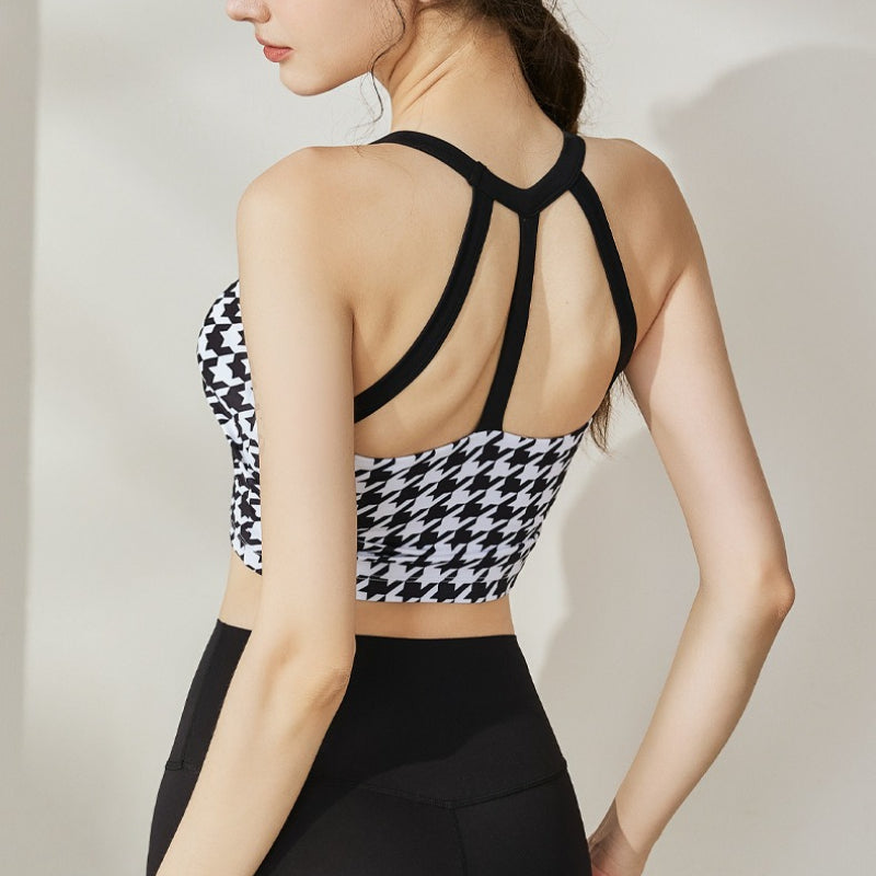 Printed Yoga Bra Top | Soft Support & Natural Hold