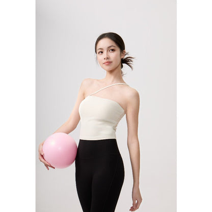 Asymmetric Yoga Bra Top | Soft Support & Natural Hold