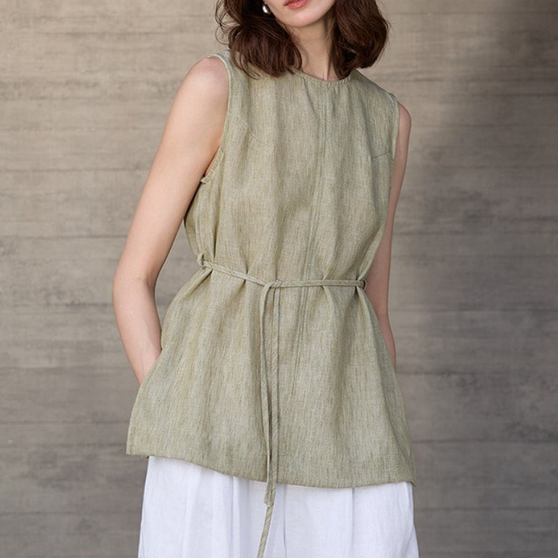 Linen Yoga Tank Top
