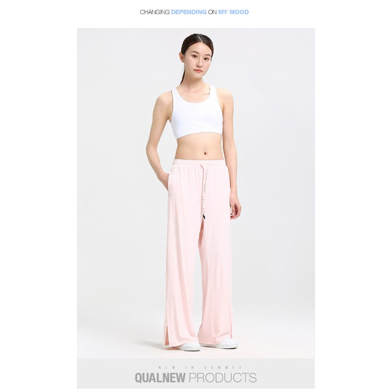 Wide-Leg UV Quick-Dry Flow Yoga Pants | Relaxed Drape & Everyday Ease