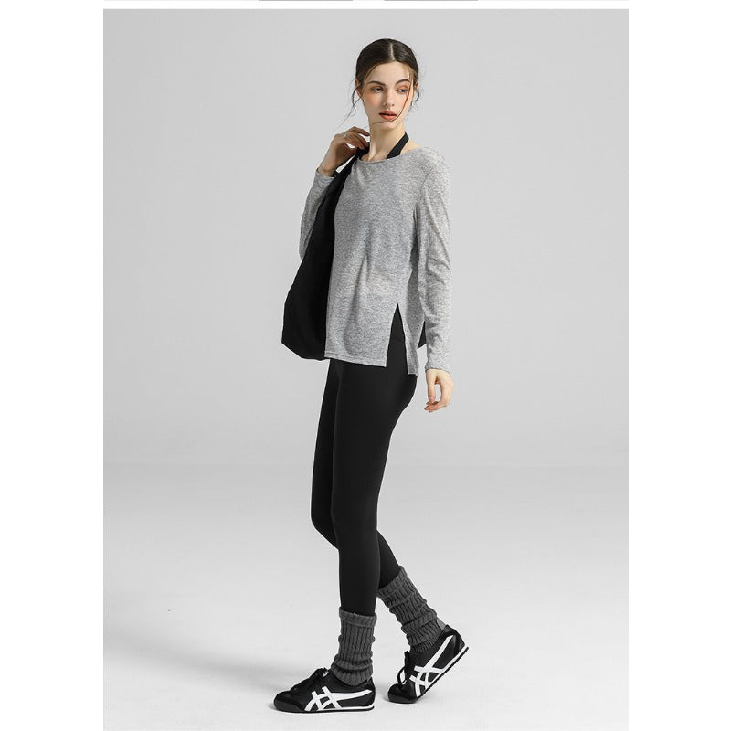 Airy Sheer Drape Yoga Top | Soft Movement & Everyday Ease