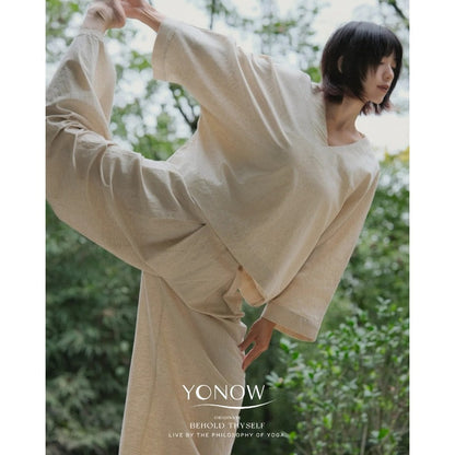 Linen Zen Flow Yoga Set | Soft Structure & Everyday Ease