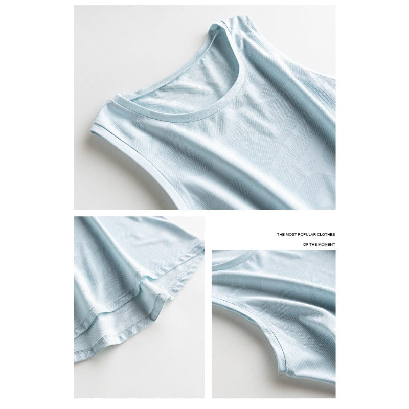 Airy Relaxed Printed Yoga Tank Top | Lightweight Ease & Breathable Flow