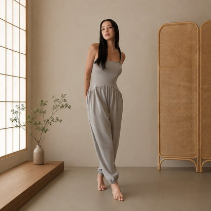 Built-In Bra Yoga Jumpsuit | Relaxed Fit for Yoga & Everyday