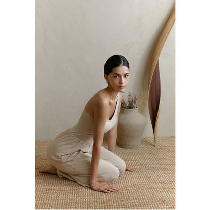 One-Shoulder Yoga Jumpsuit | Clean Fit & Effortless Movement