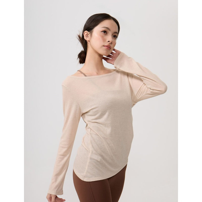 Airy Drape Relaxed Yoga Top | Soft Movement & Everyday Ease