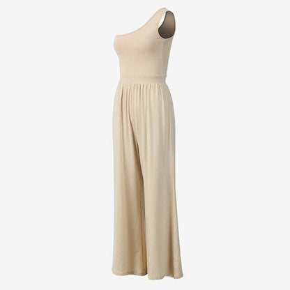 One-Shoulder Yoga Jumpsuit | Clean Fit & Effortless Movement