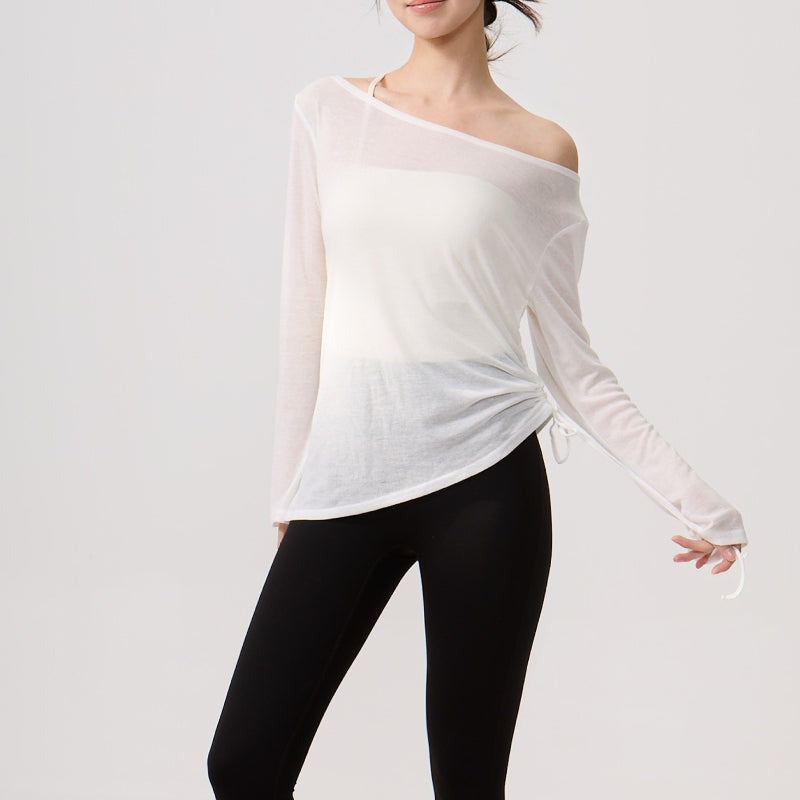 Airy Drape Relaxed Yoga Top | Soft Movement & Everyday Ease