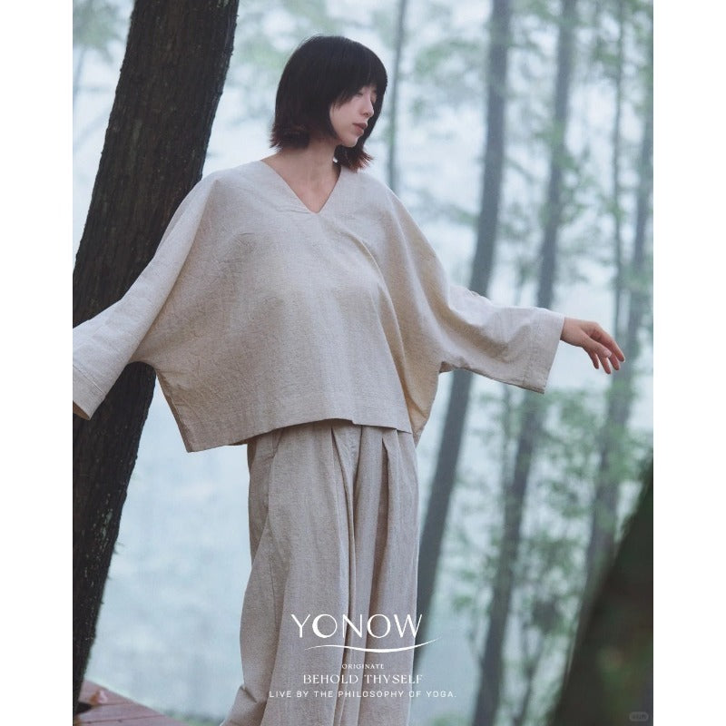 Linen Zen Flow Yoga Set | Soft Structure & Everyday Ease