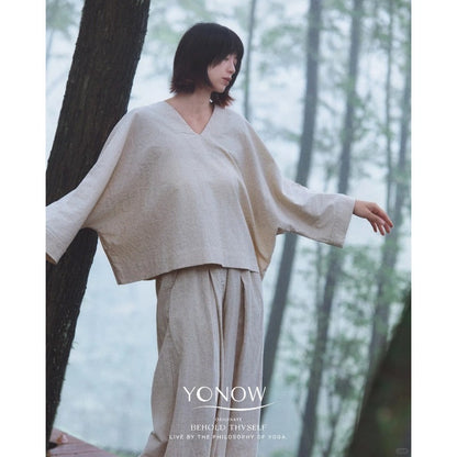 Linen Zen Flow Yoga Set | Soft Structure & Everyday Ease