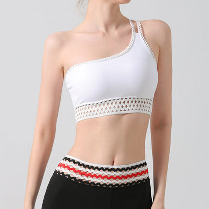 One-Shoulder Yoga Sports Bra