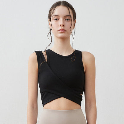 Cross Yoga Bra Top | Soft Support & Natural Hold