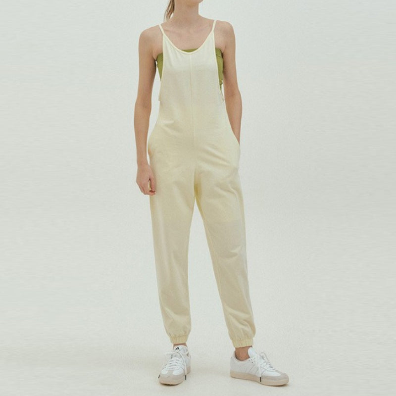 Wide-Leg Relaxed Yoga Jumpsuit | One-Piece Ease & Natural Flow