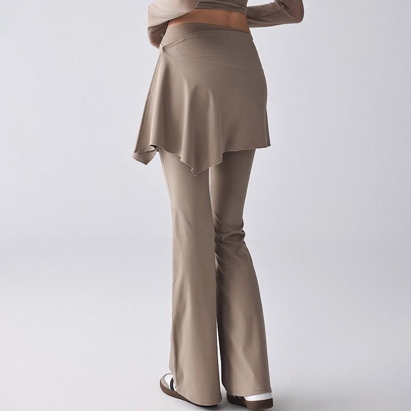High-Waisted Flare Yoga Pants | Soft Lines & Gentle Support