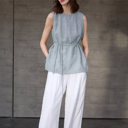 Linen Yoga Tank Top | Lightweight Ease & Breathable Flow