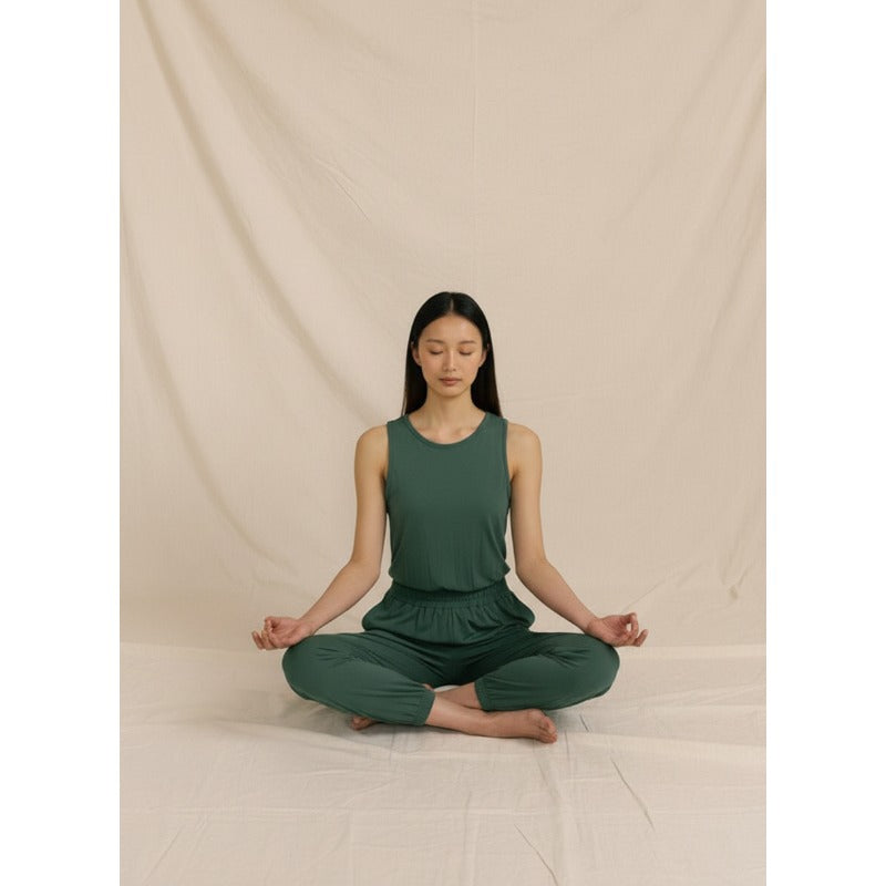 Jogger Open-Back Yoga Jumpsuit | Clean Fit & Effortless Movement