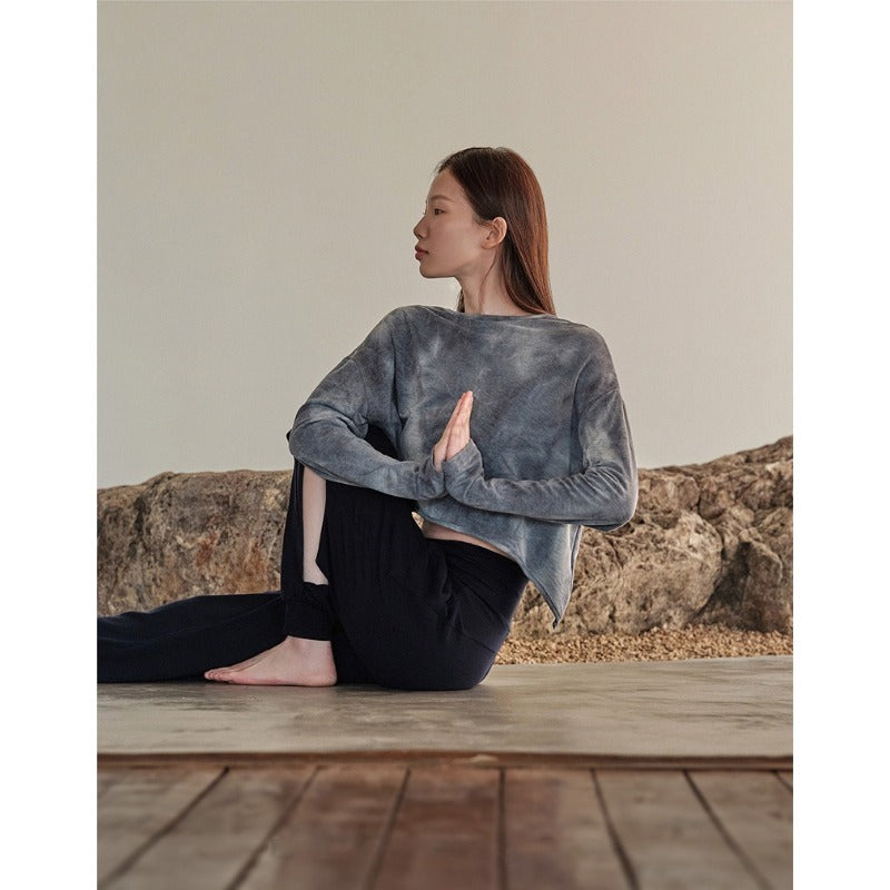 Airy Open-Back Tie-Dye Yoga Top | Soft Movement & Everyday Ease