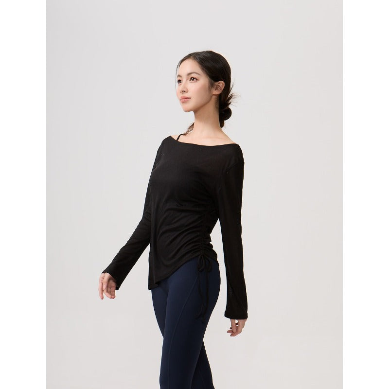 Airy Drape Relaxed Yoga Top | Soft Movement & Everyday Ease